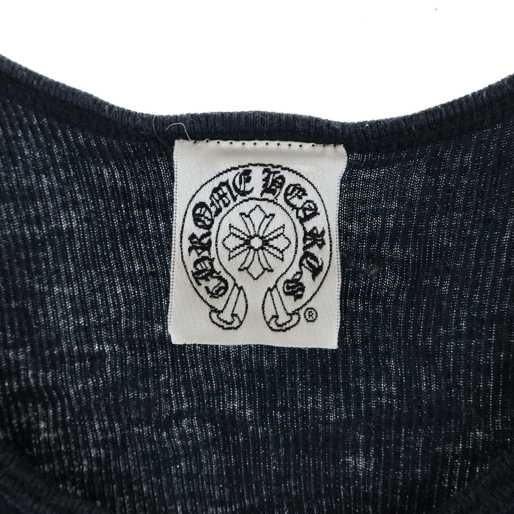 CHROME HEARTS(クロムハーツ) ×KYOSUKE HIMURO OLD Soul Standing By ×氷室京介 オールド サイドロゴバッククロスプリント タンクトップ ブラック