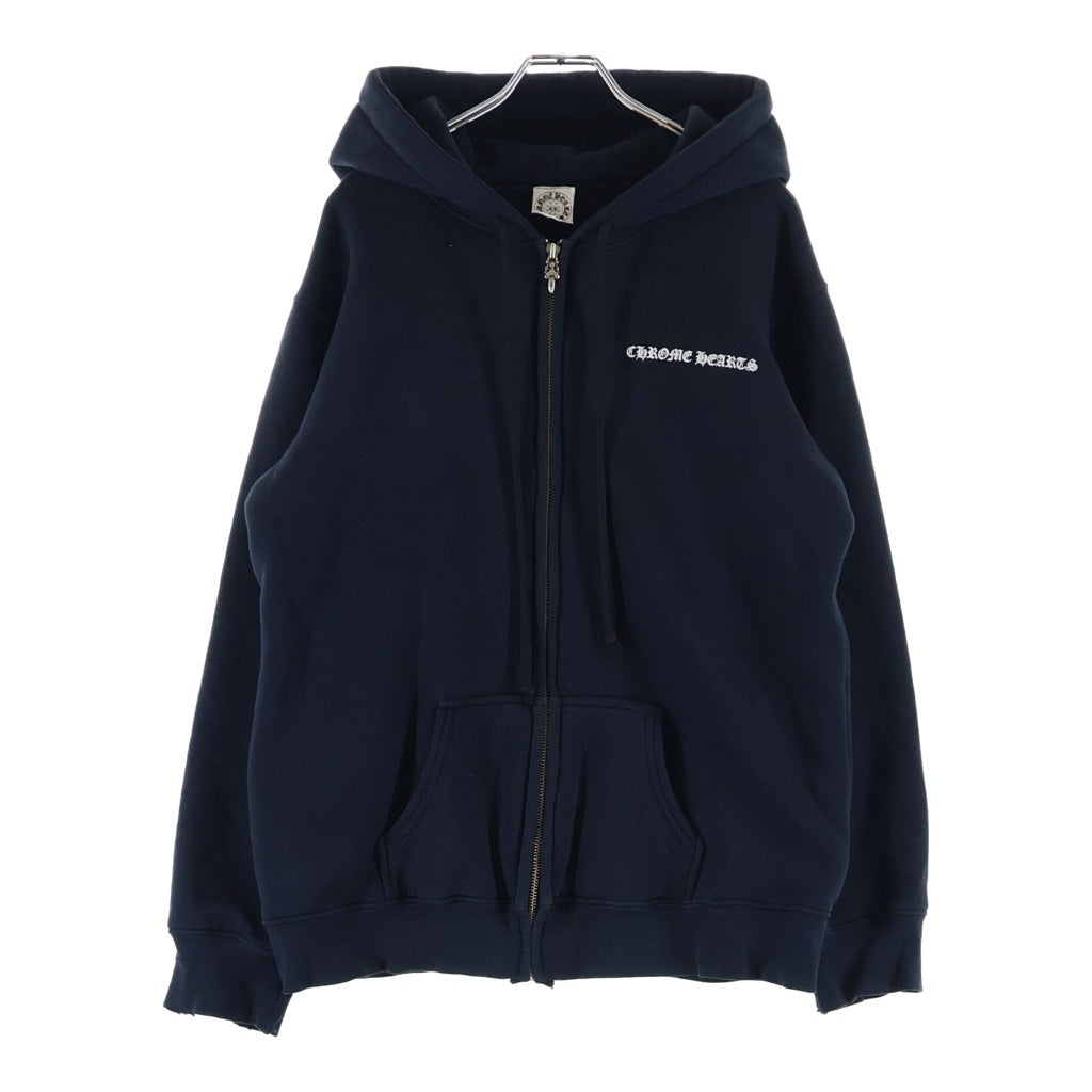 CHROME HEARTS(クロムハーツ) OLD CHプラス 裏地サーマル ダガージップスウェットパーカー フーディ ブラック