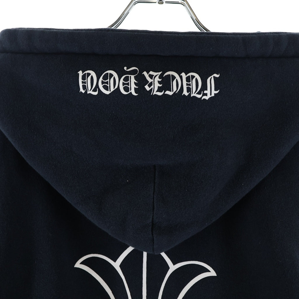 CHROME HEARTS(クロムハーツ) OLD CHプラス 裏地サーマル ダガージップスウェットパーカー フーディ ブラック
