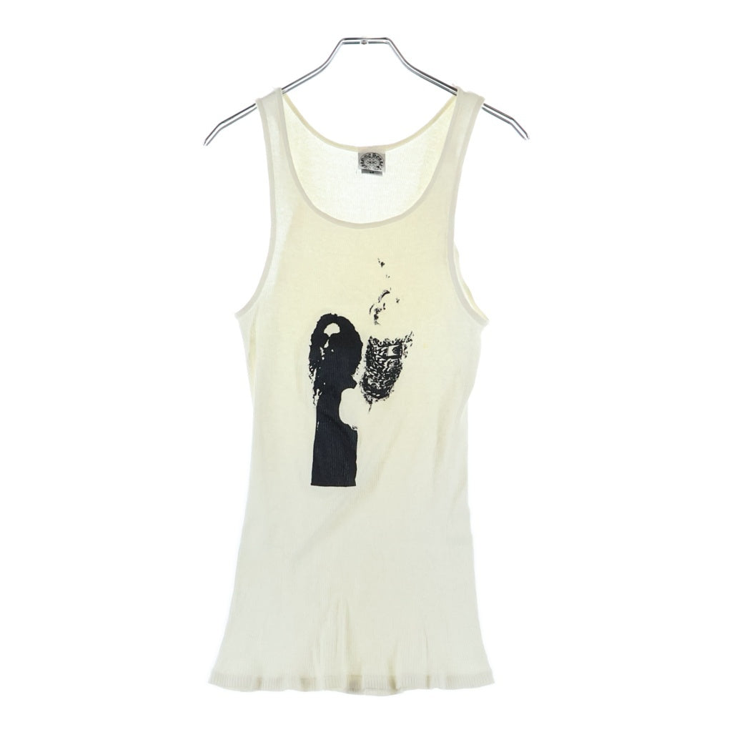 CHROME HEARTS(クロムハーツ) OLD Richard Stark Middle Finger オールド リチャードスタークミドルフィンガープリント タンクトップ ホワイト