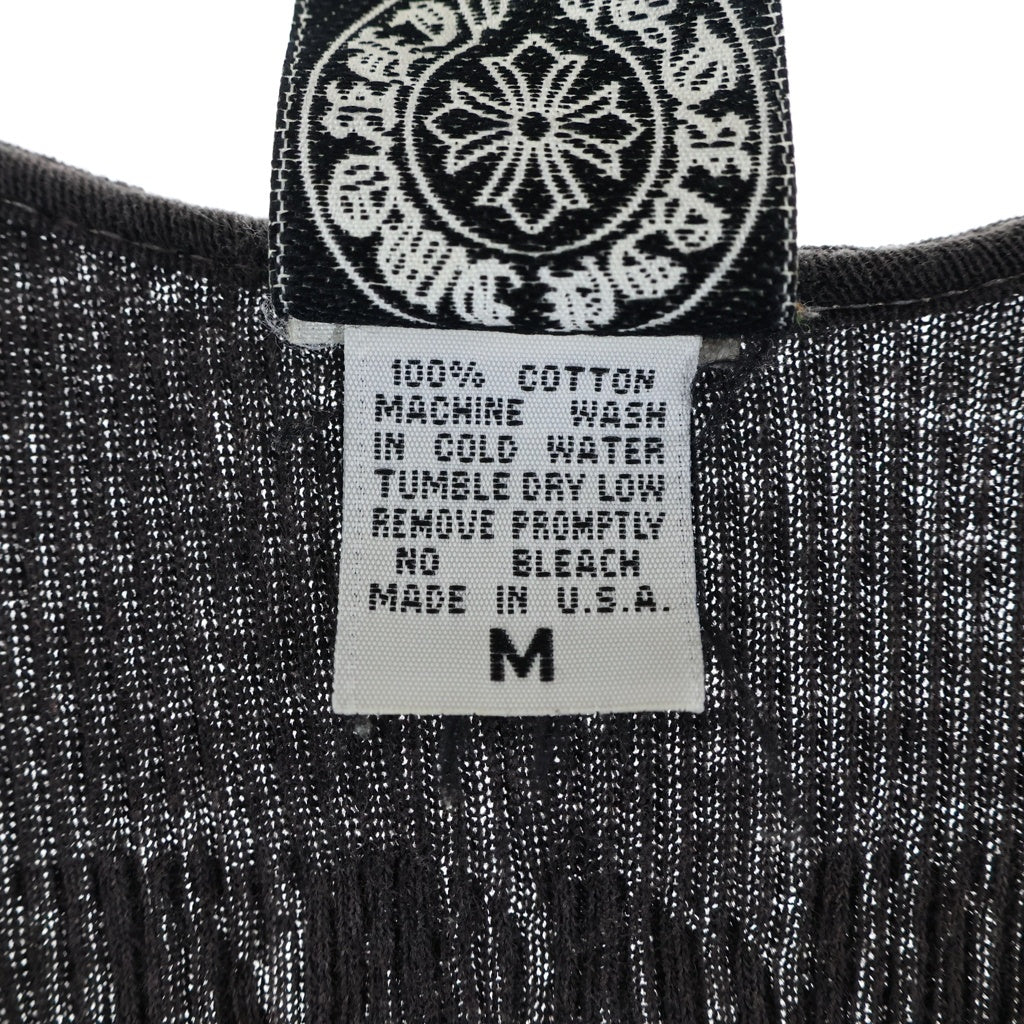 CHROME HEARTS(クロムハーツ) ×KYOSUKE HIMURO OLD Beat Haze Odyssey ×氷室京介 オールド 胸クロスプリント タンクトップ ブラック