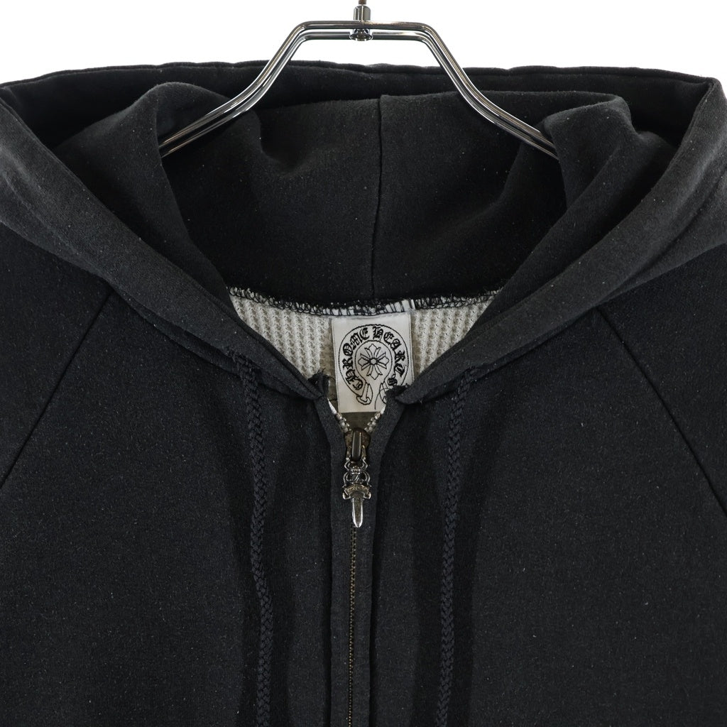 CHROME HEARTS(クロムハーツ) OLD SWTSHRT HD ZIP オールド アームロゴプリント 裏地サーマル ジップアップパーカー
