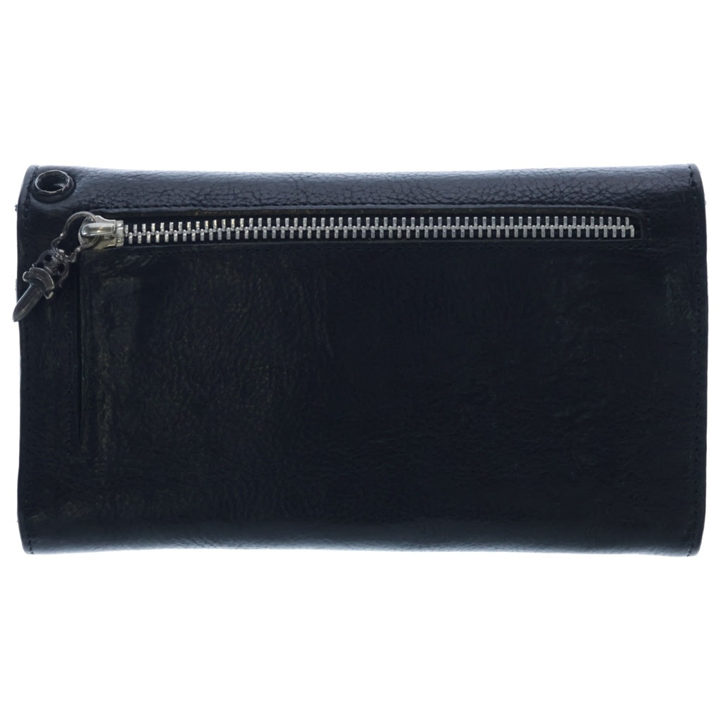 CHROME HEARTS(クロムハーツ) WAVE ウェーブ レザーウォレット 財布 ブラックBCA375