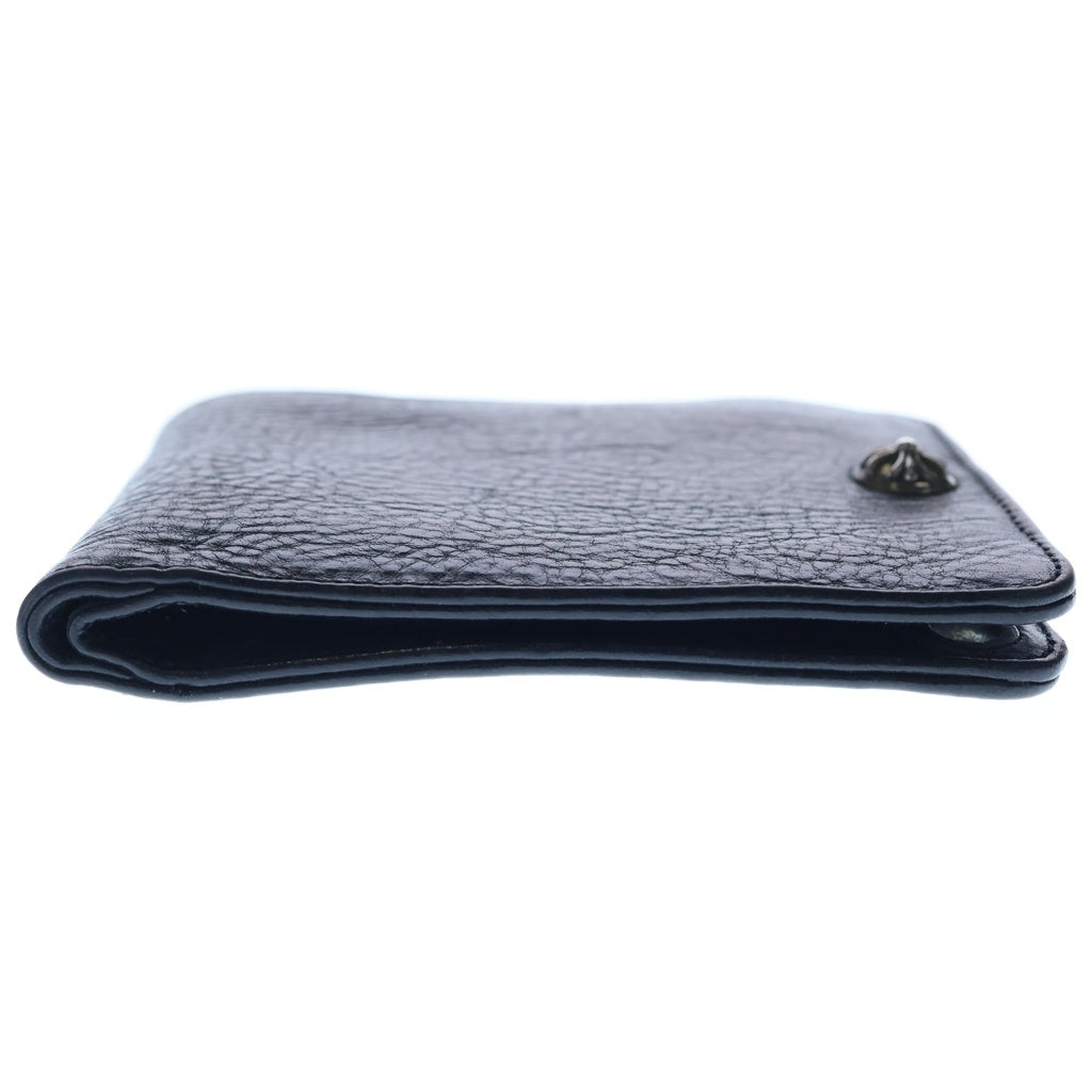 CHROME HEARTS(クロムハーツ) 1SNAP 1スナップ クロス ボールボタン レザーウォレット 財布 ブラック BCA361
