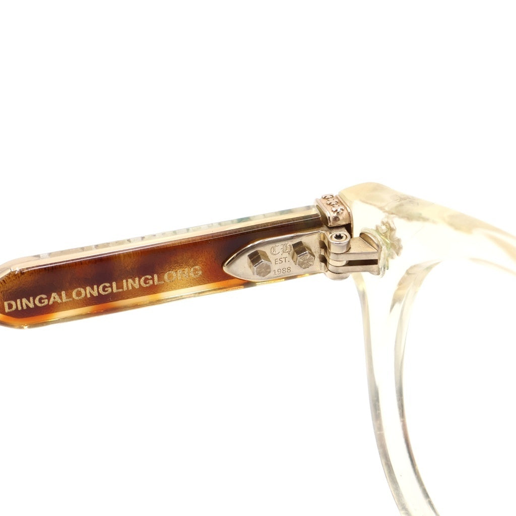CHROME HEARTS(クロムハーツ) DINGALONGLINGLONG クロステンプルボストンフレーム眼鏡