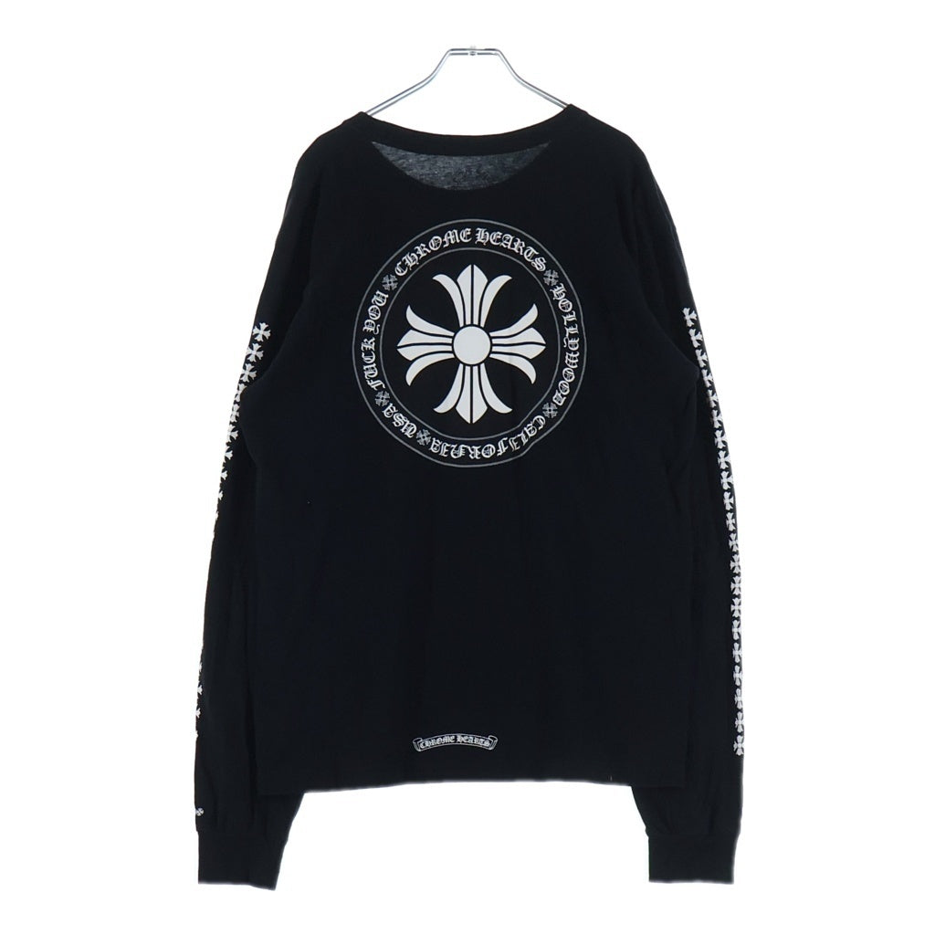 CHROME HEARTS(クロムハーツ) CH L/S バックCHプラス 総柄プリント 長袖Tシャツカットソー