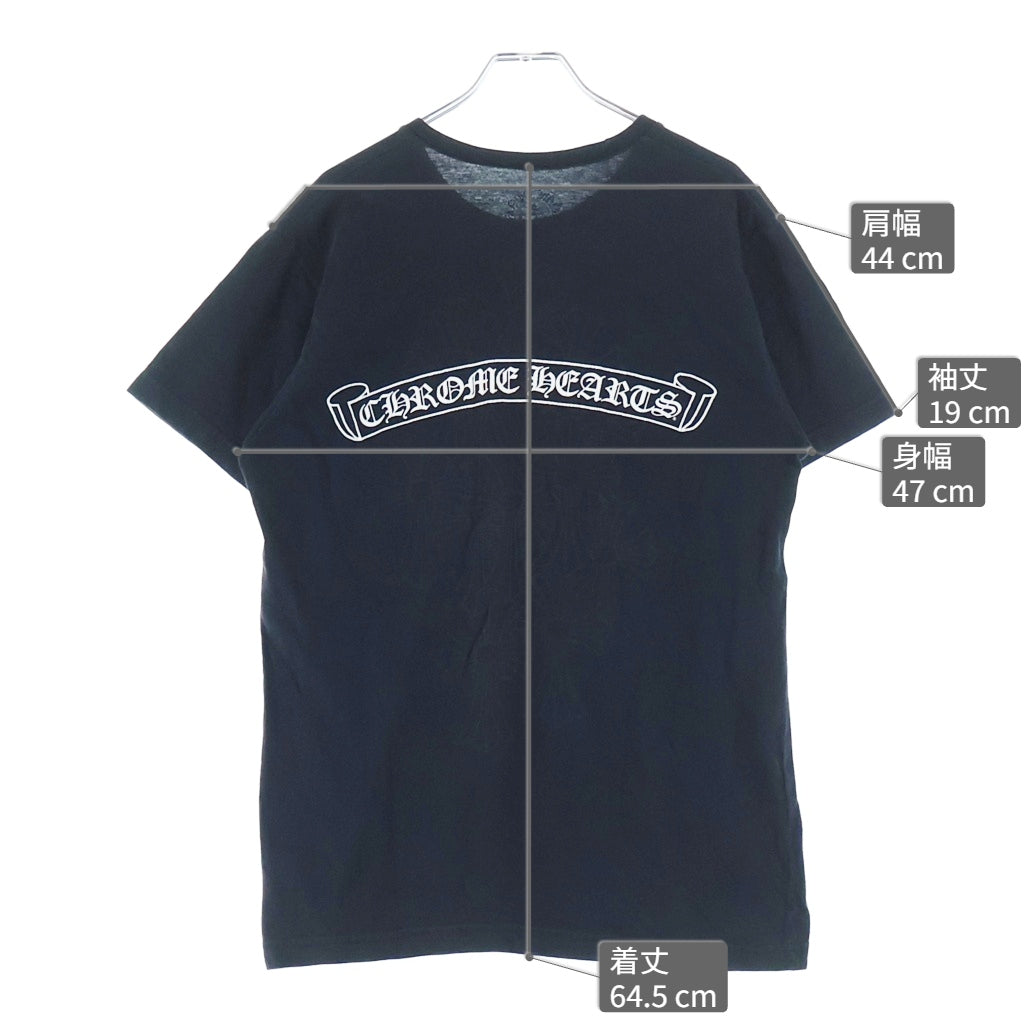 CHROME HEARTS(クロムハーツ) CH S/S TEE バックセメタリークロスプリント 半袖Tシャツカットソー