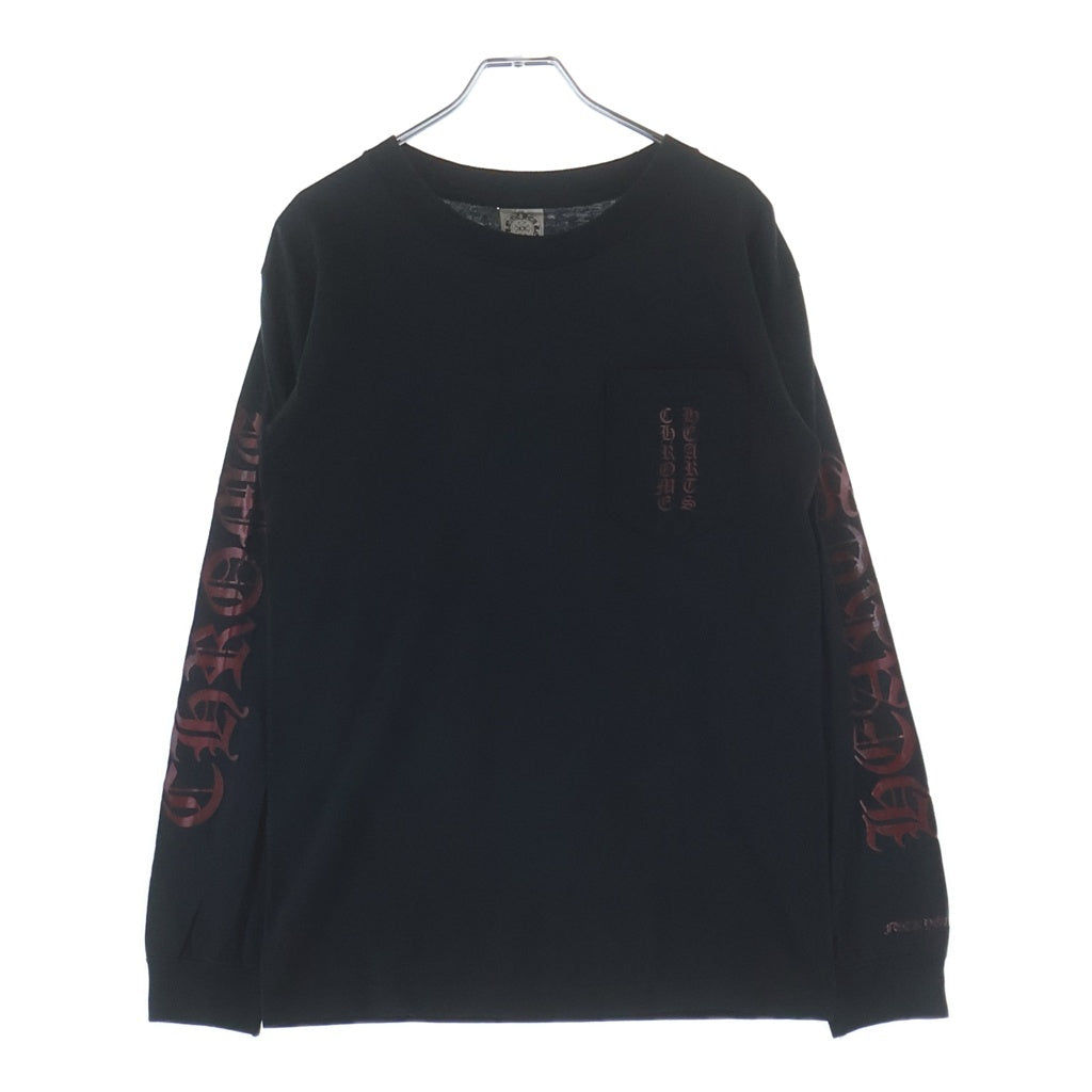 CHROME HEARTS(クロムハーツ) OLD L/S オールド 袖ロゴバックスクロールラベルプリント 長袖Tシャツカットソー