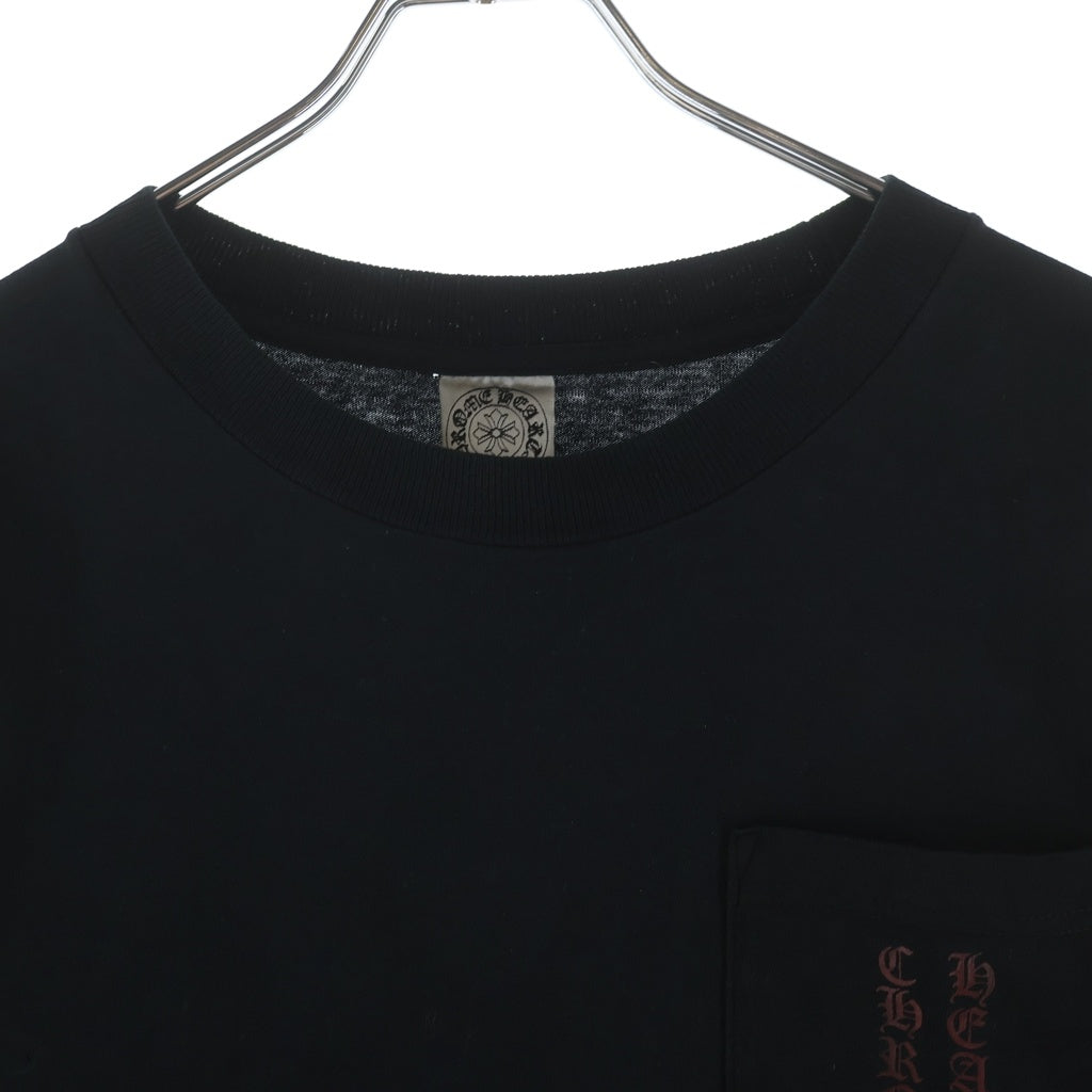 CHROME HEARTS(クロムハーツ) OLD L/S オールド 袖ロゴバックスクロールラベルプリント 長袖Tシャツカットソー