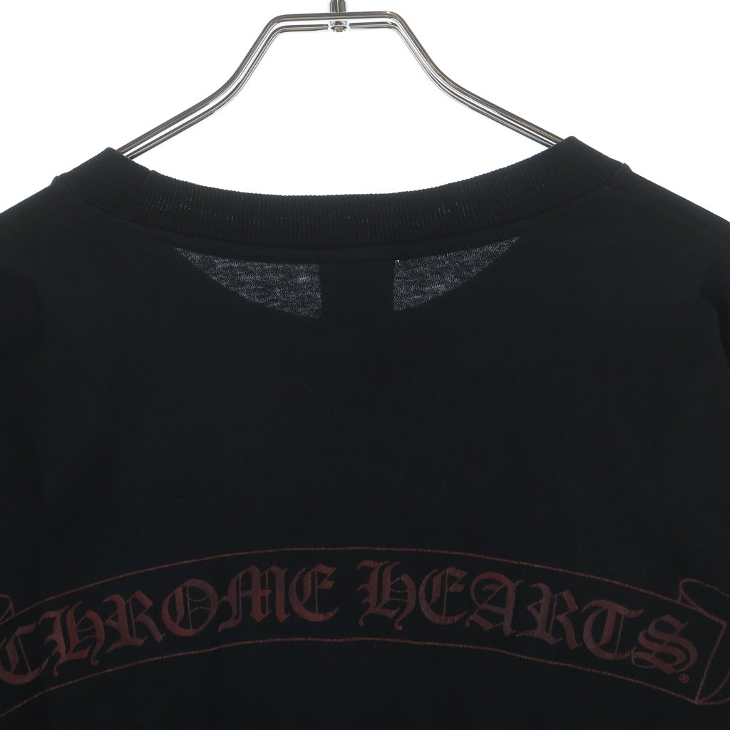 CHROME HEARTS(クロムハーツ) OLD L/S オールド 袖ロゴバックスクロールラベルプリント 長袖Tシャツカットソー