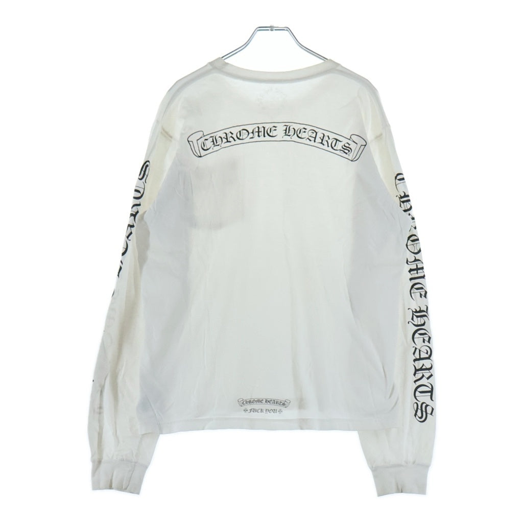 CHROME HEARTS(クロムハーツ) CH L/S 袖ロゴバックスクロールラベルプリント 長袖Tシャツカットソー