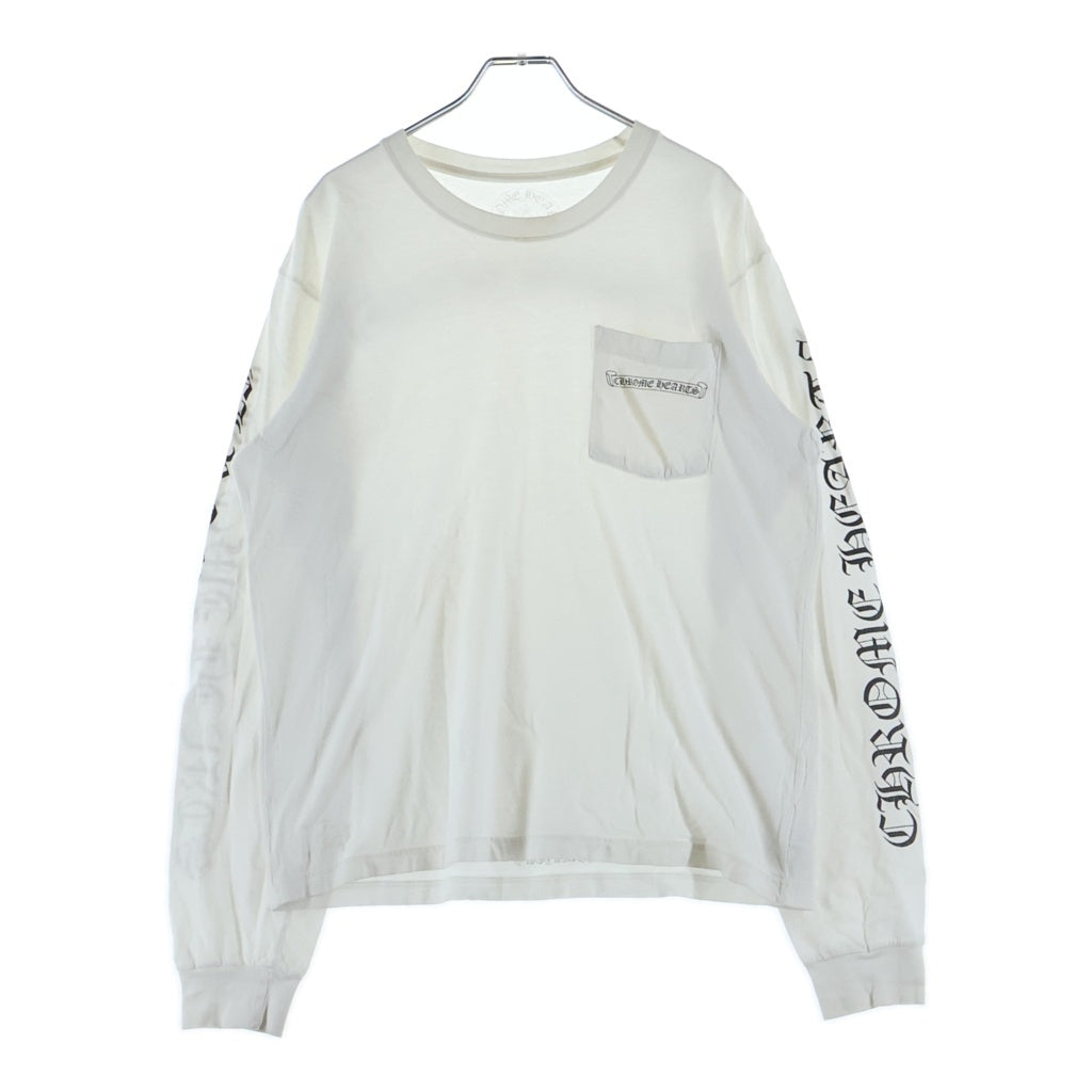 CHROME HEARTS(クロムハーツ) CH L/S 袖ロゴバックスクロールラベルプリント 長袖Tシャツカットソー