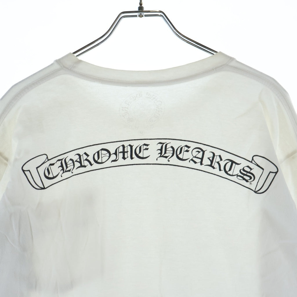 CHROME HEARTS(クロムハーツ) CH L/S 袖ロゴバックスクロールラベルプリント 長袖Tシャツカットソー