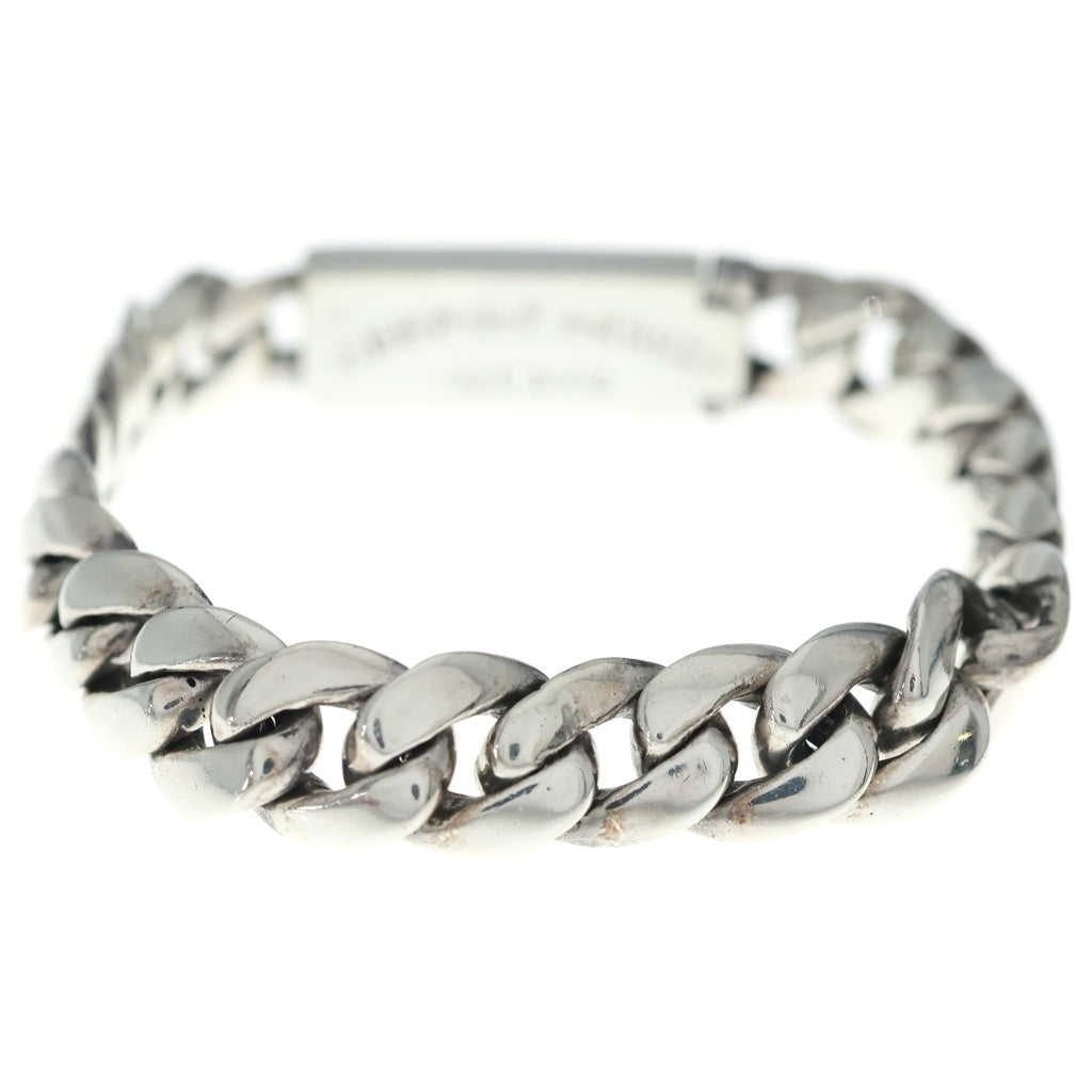 CHROME HEARTS(クロムハーツ) ID MINI FLORAL CRS P/DIA ミニID フローラルクロス PAVEダイヤ ブレスレット シルバー 20LINK