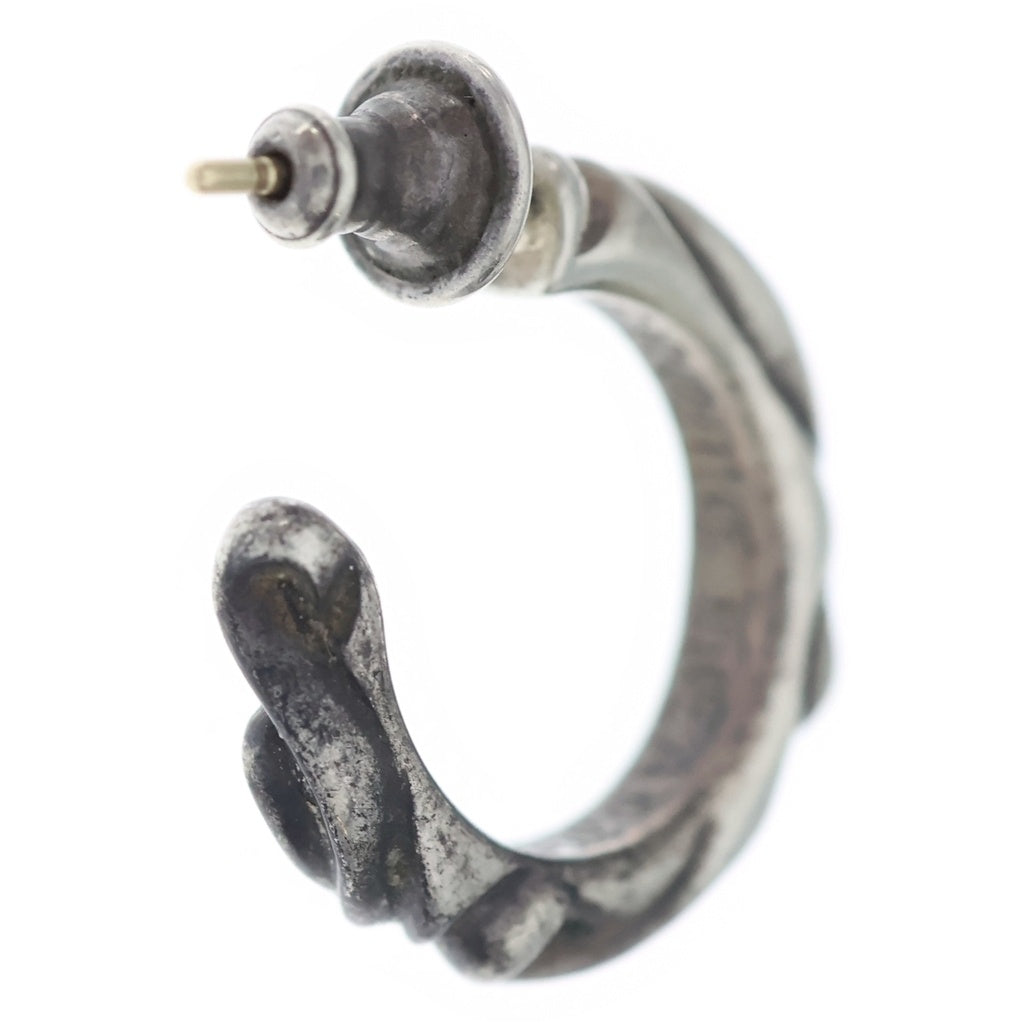 CHROME HEARTS(クロムハーツ) HOOP SCROOL スクロール フープピアス シルバー BCA102