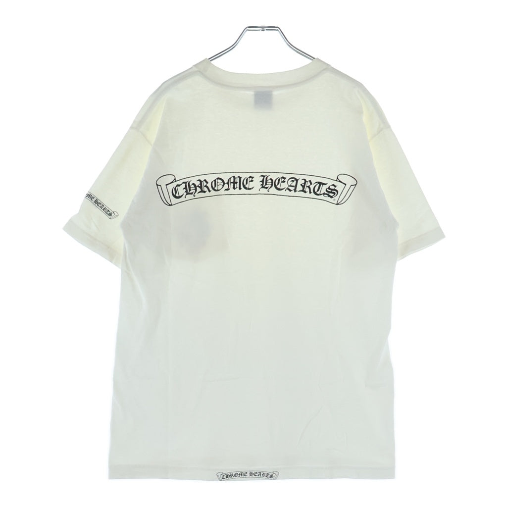 CHROME HEARTS(クロムハーツ) OLD S/S オールド ヴァインダガーネックロゴ バックスクロールラベルプリント 半袖Tシャツカットソー
