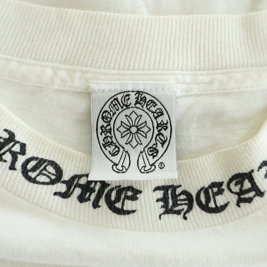CHROME HEARTS(クロムハーツ) OLD S/S オールド ヴァインダガーネックロゴ バックスクロールラベルプリント 半袖Tシャツカットソー