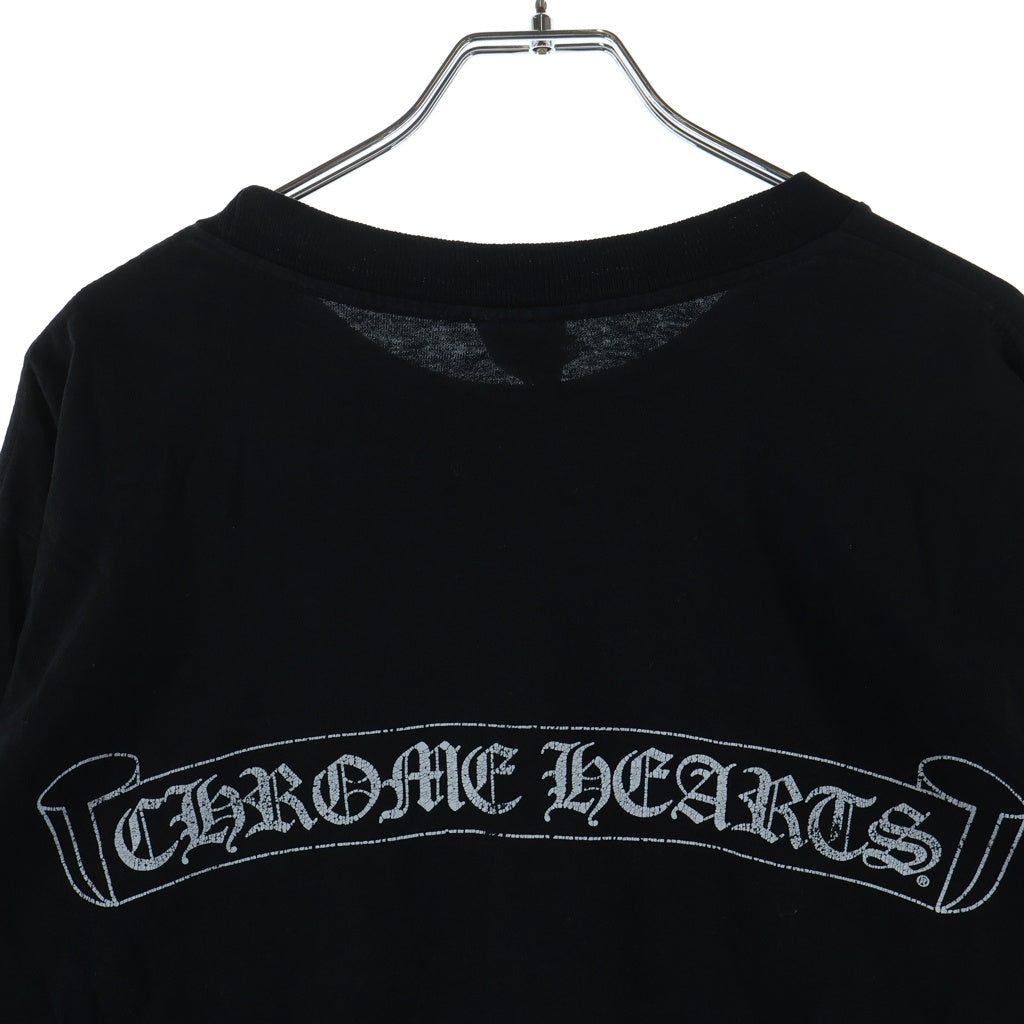 CHROME HEARTS(クロムハーツ) OLD L/S オールド 袖英字バックスクロールラベルプリント 長袖Tシャツカットソー