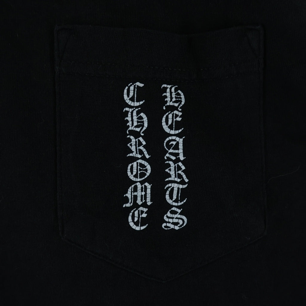 CHROME HEARTS(クロムハーツ) OLD L/S オールド 袖英字バックスクロールラベルプリント 長袖Tシャツカットソー