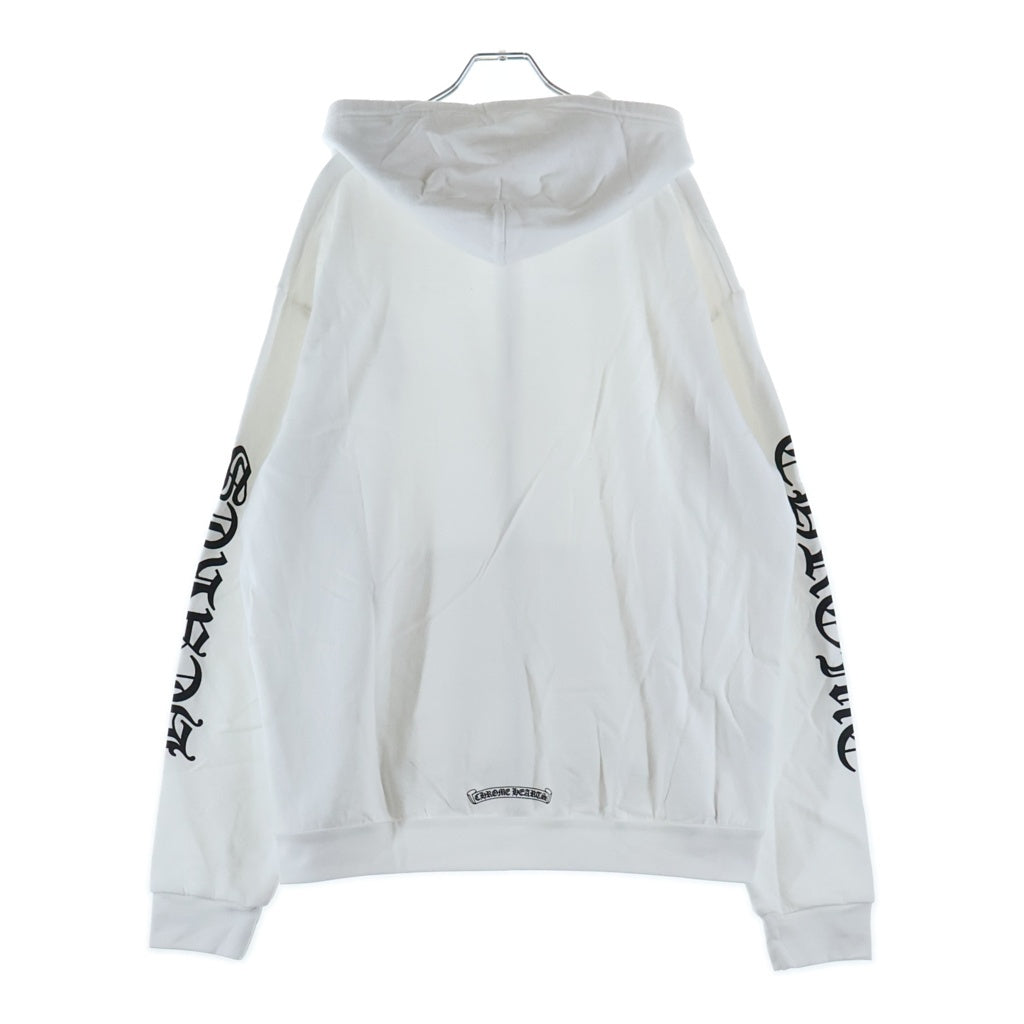 CHROME HEARTS(クロムハーツ) SWTSHRT HD ZIP 袖英字プリントダガージップパーカー