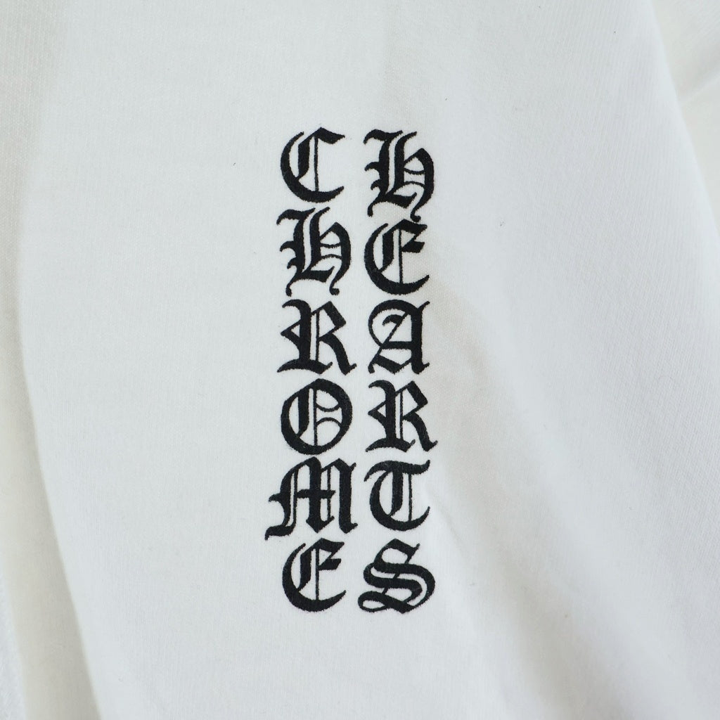 CHROME HEARTS(クロムハーツ) SWTSHRT HD ZIP 袖英字プリントダガージップパーカー