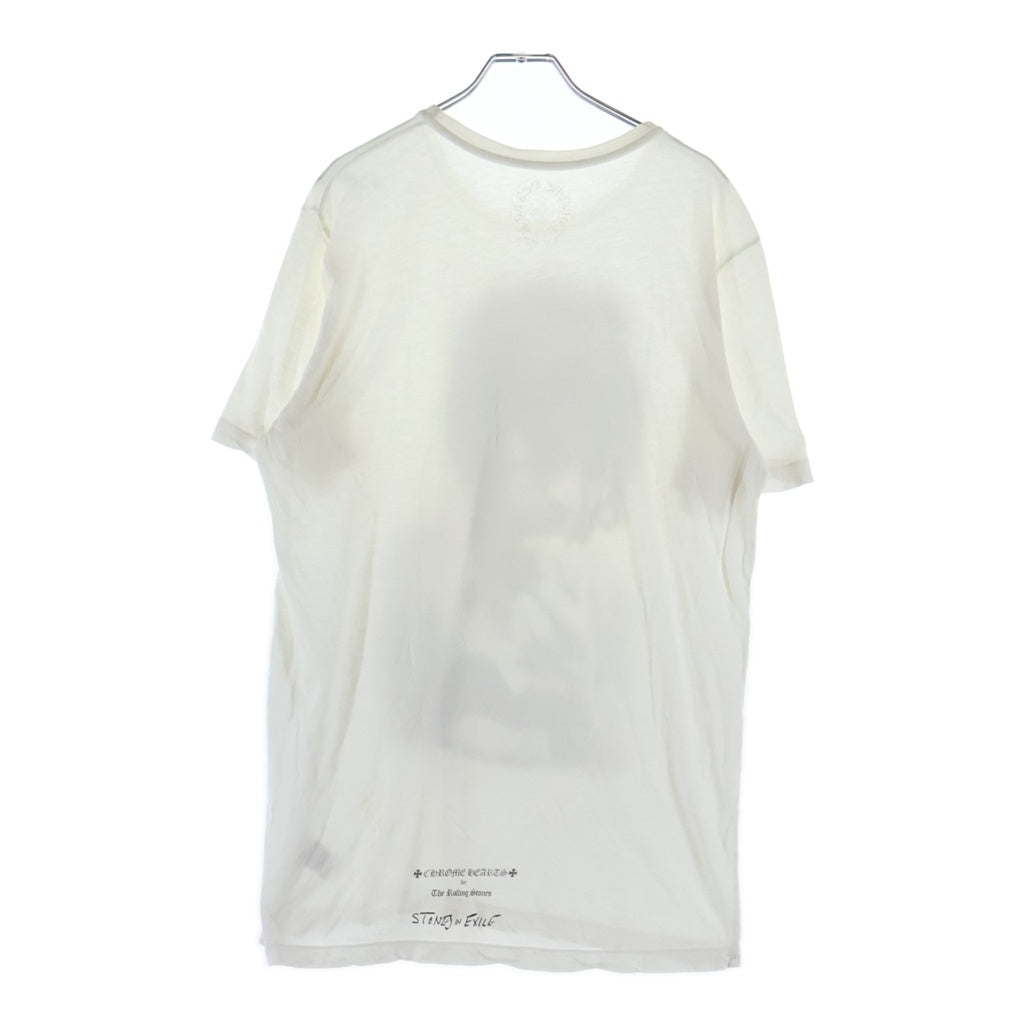 CHROME HEARTS(クロムハーツ) ×The Rolling Stones ローリングストーンズ フォトプリント半袖Tシャツカットソー