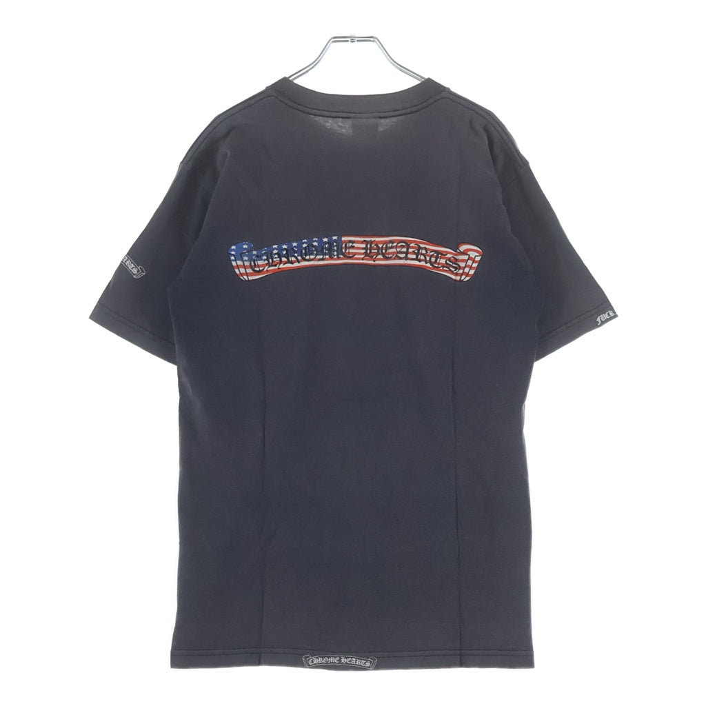 CHROME HEARTS(クロムハーツ) OLD S/S オールド バックアメリカンフラグスクロールラベルプリント 半袖Tシャツカットソー