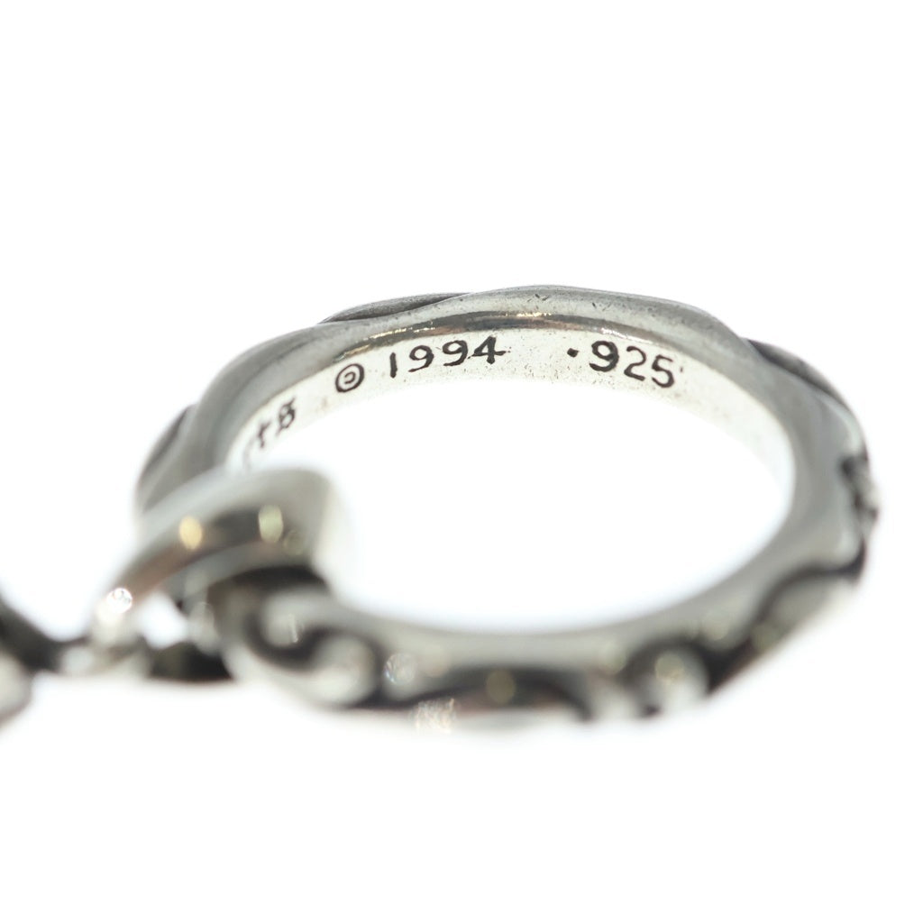 CHROME HEARTS(クロムハーツ) EWLP SCRL アイウェアループ wハートチャームシルバーネックレストップ