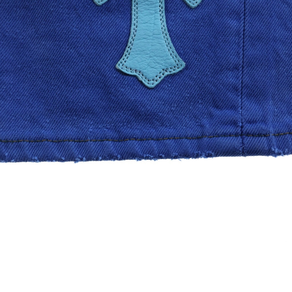 CHROME HEARTS(クロムハーツ) U VNTG JEAN BLU RED TAB クロスパッチ付きウォッシュド501デニムパンツ