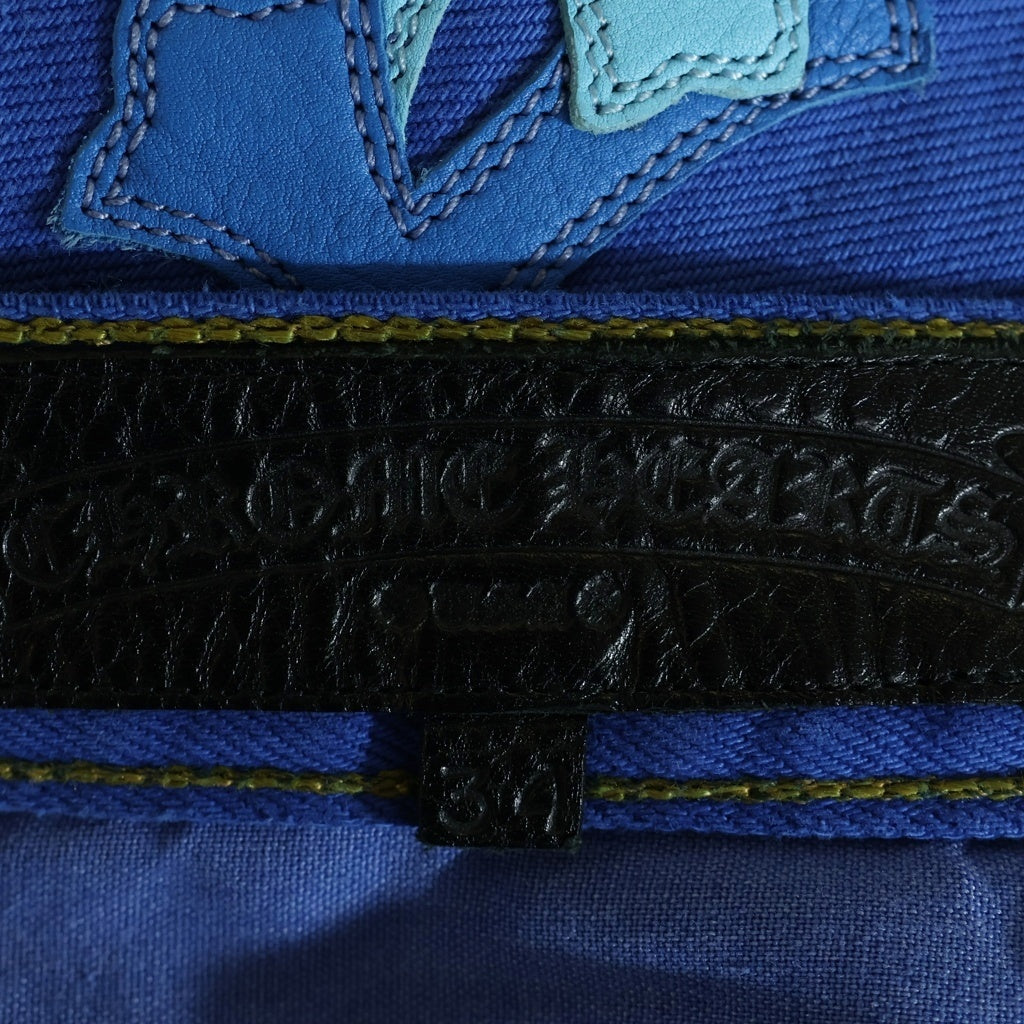 CHROME HEARTS(クロムハーツ) U VNTG JEAN BLU RED TAB クロスパッチ付きウォッシュド501デニムパンツ