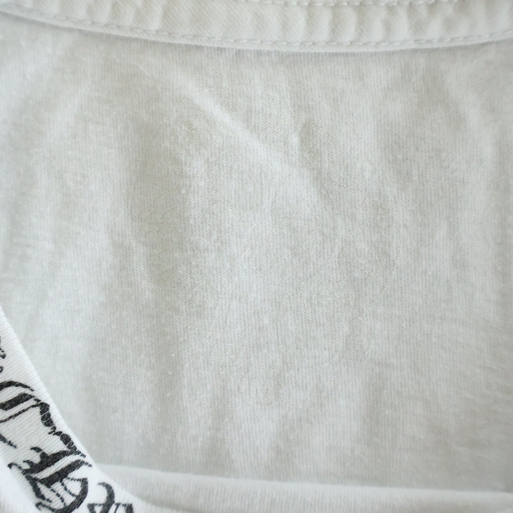 CHROME HEARTS(クロムハーツ) CH T-SHIRT ネックロゴプリント半袖Tシャツ カットソー ホワイト