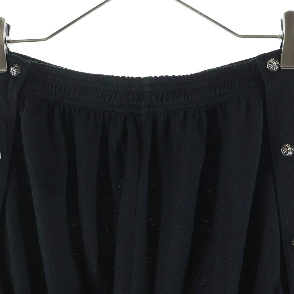 CHROME HEARTS(クロムハーツ) TRACK PANTS トラックパンツ サイドクロスボールスナップレザー切替ロングパンツ