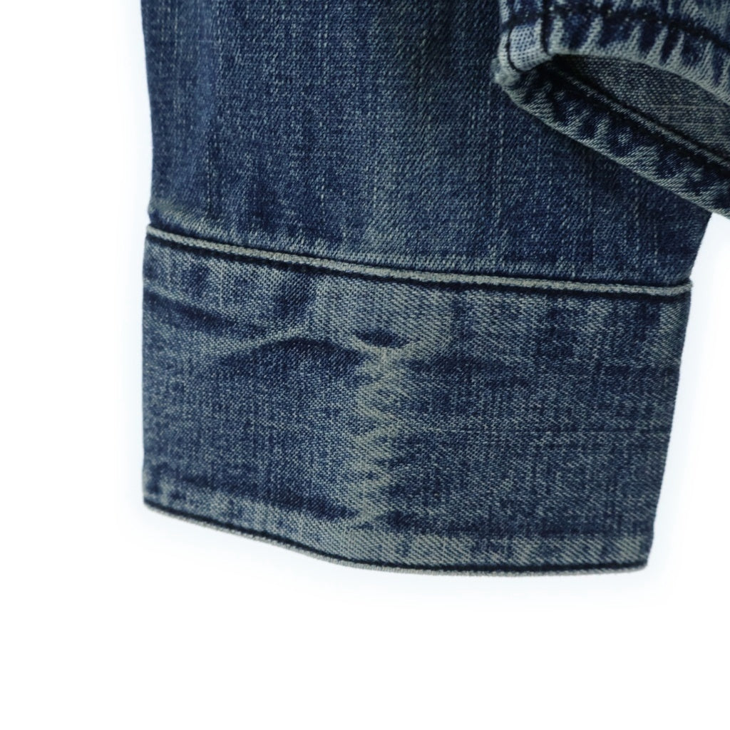 CHROME HEARTS(クロムハーツ) DENIM WESTERN 袖クロスパッチ デニム ウェスタンシャツ 長袖シャツ インディゴ
