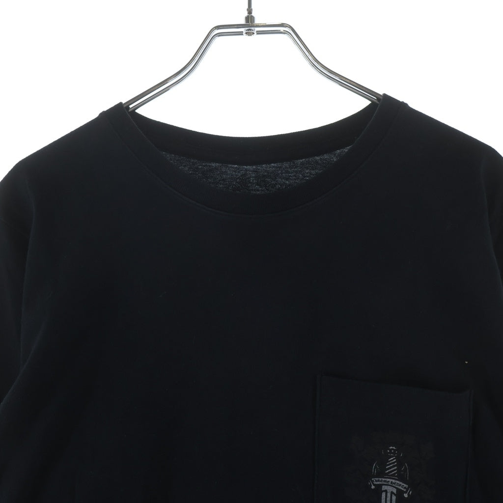 CHROME HEARTS(クロムハーツ) VINE DAGGER ARM LOGO TEE ヴァインダガー アームロゴ プリント 長袖Tシャツ カットソー ブラック