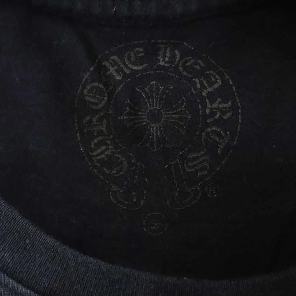 CHROME HEARTS(クロムハーツ) VINE DAGGER ARM LOGO TEE ヴァインダガー アームロゴ プリント 長袖Tシャツ カットソー ブラック