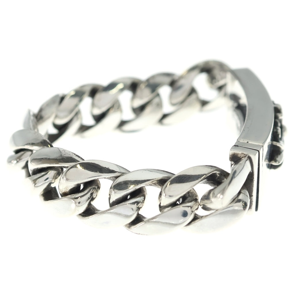 CHROME HEARTS(クロムハーツ) ID FLORAL CRS フローラルクロスIDクラシックリンク ブレスレット 11LINK シルバー BCA164