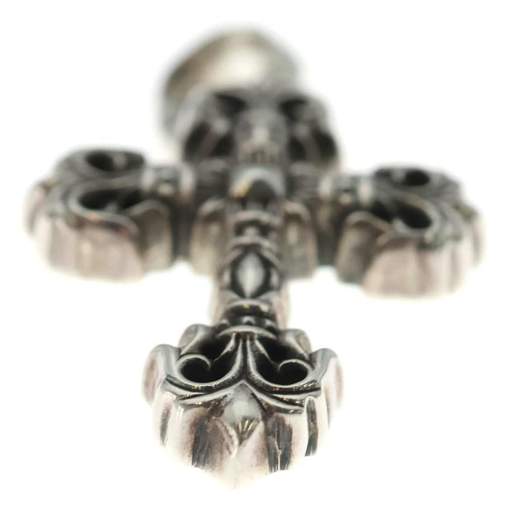 CHROME HEARTS(クロムハーツ) FILIG CROSS-XSM W BALE フィリグリークロスXSベイル wベイル ネックレストップ シルバー BCA262