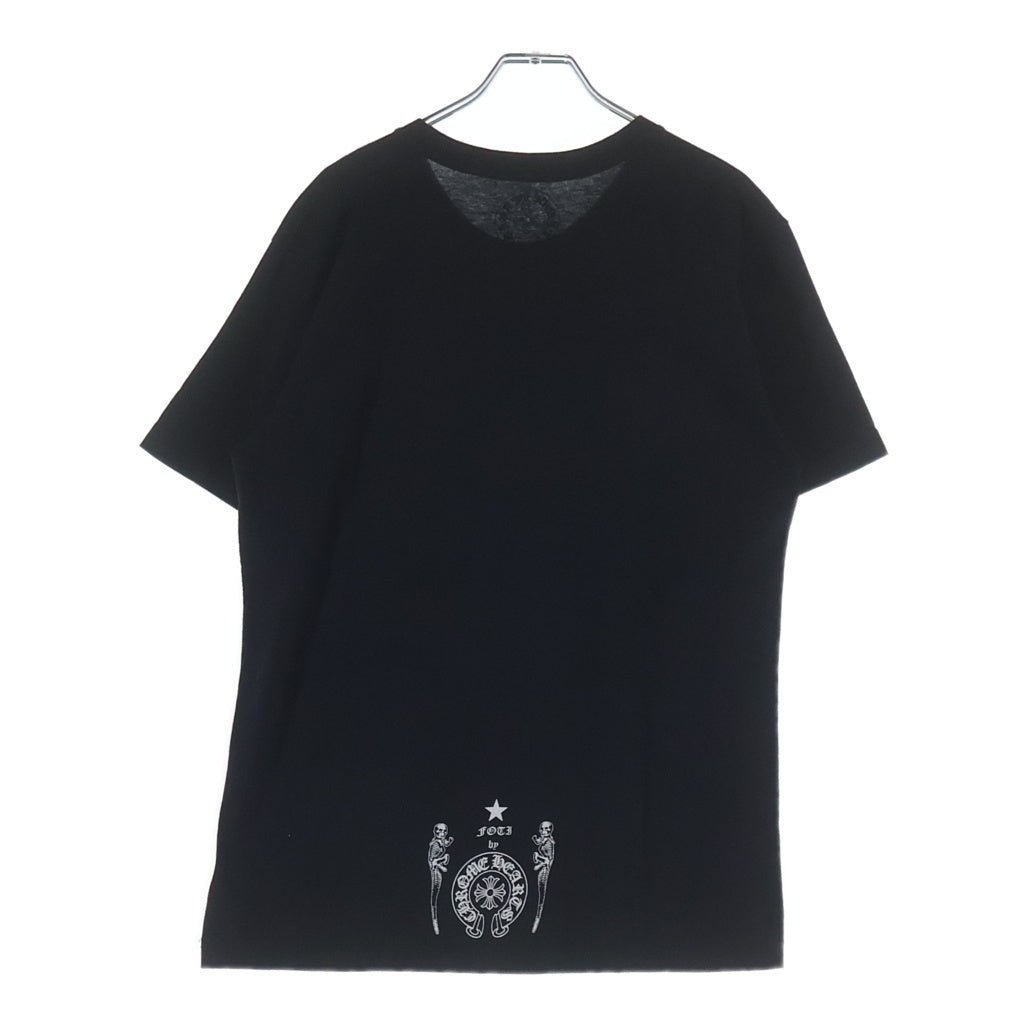 CHROME HEARTS(クロムハーツ) FOTI S/S TEE フォティフロントロゴプリント半袖Tシャツ ブラック