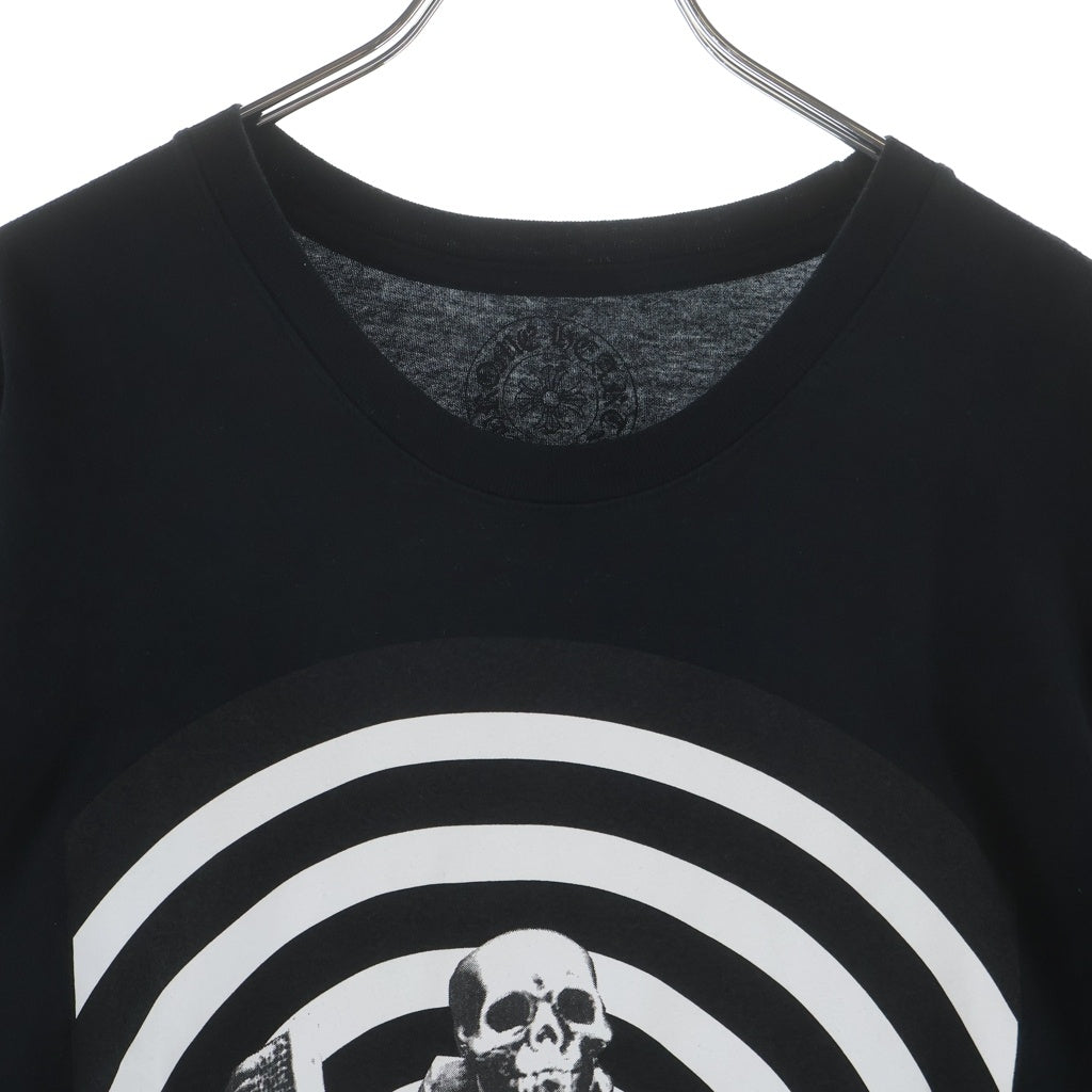 CHROME HEARTS(クロムハーツ) FOTI S/S TEE フォティフロントロゴプリント半袖Tシャツ ブラック