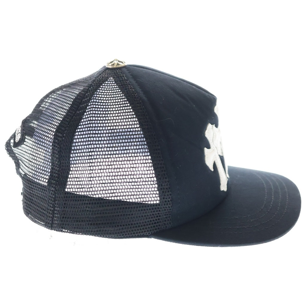 CHROME HEARTS(クロムハーツ) TRUCKER CAP トラッカーキャップ 3セメタリーレザーパッチメッシュキャップ