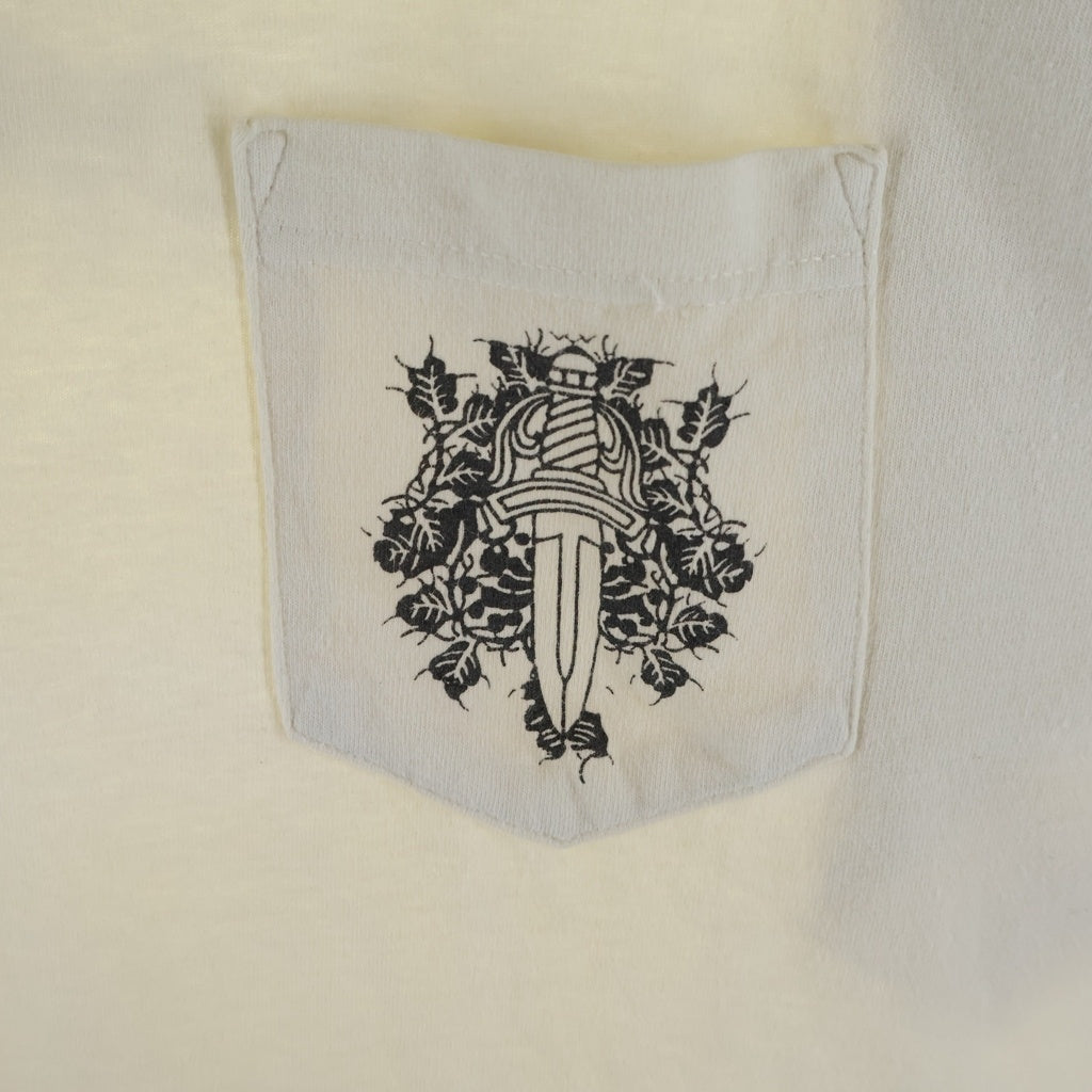 CHROME HEARTS(クロムハーツ) OLD オールド ネックロゴヴァインダガー バックスクロールラベルプリント 半袖Tシャツカットソー