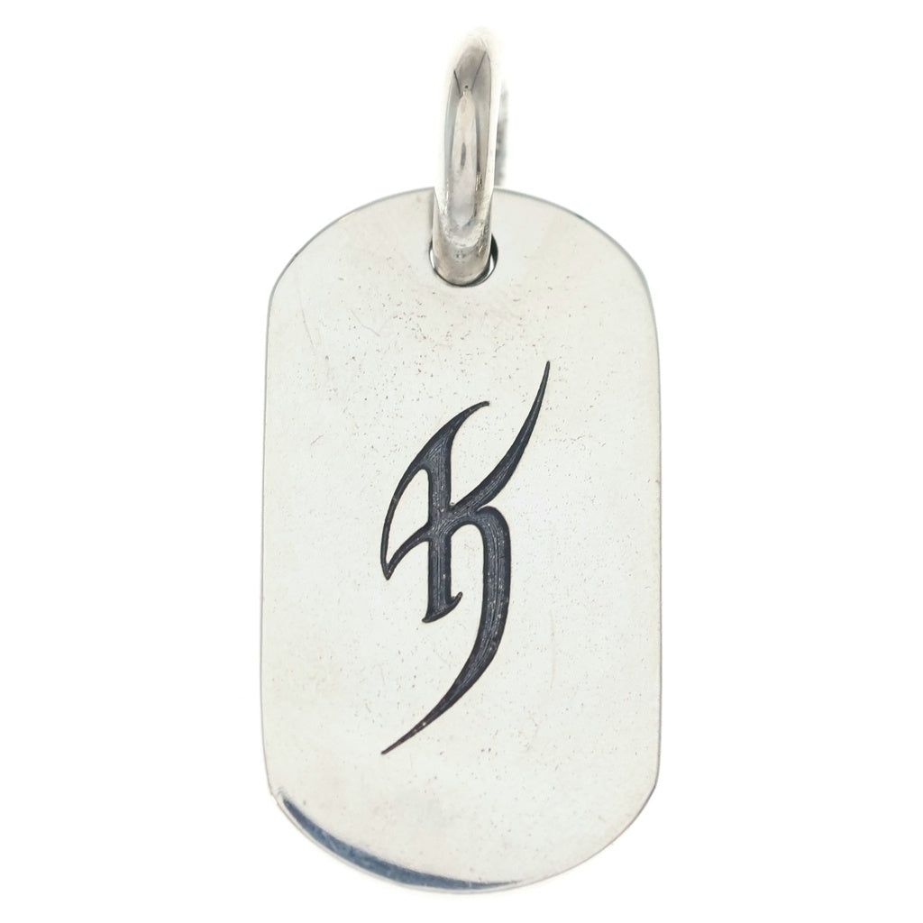 CHROME HEARTS(クロムハーツ) ×氷室京介 ドッグタグ イニシャルシルバーネックレストップ