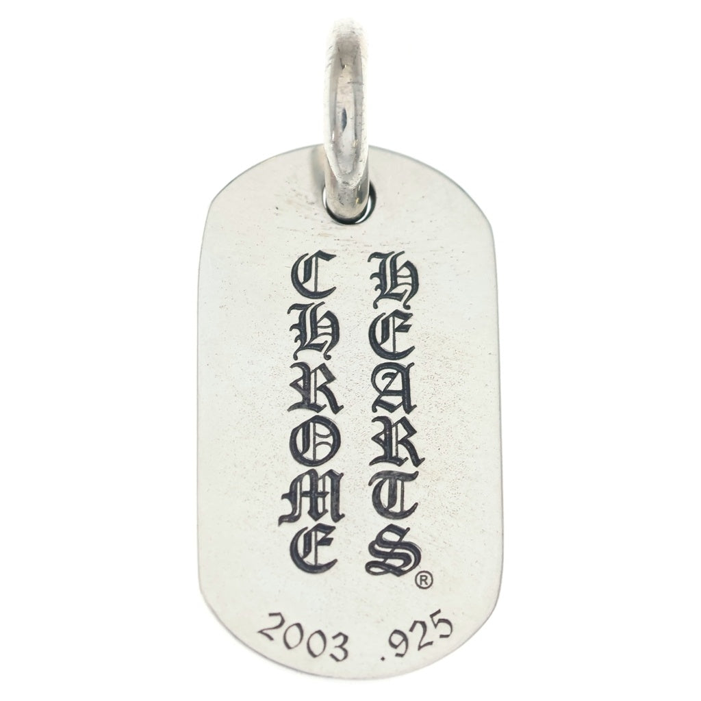 CHROME HEARTS(クロムハーツ) ×氷室京介 ドッグタグ イニシャルシルバーネックレストップ