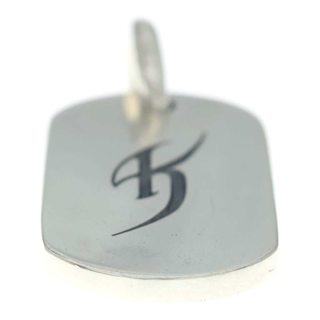CHROME HEARTS(クロムハーツ) ×氷室京介 ドッグタグ イニシャルシルバーネックレストップ