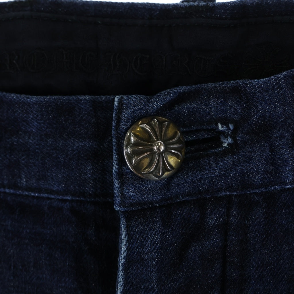 CHROME HEARTS(クロムハーツ) OLD DNM PANTS オールド クロスボタン フライデニムパンツ インディゴ