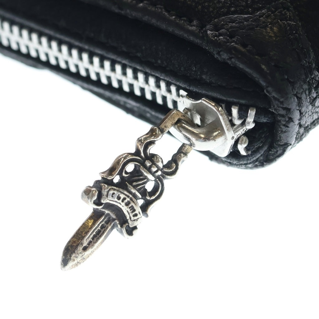 CHROME HEARTS(クロムハーツ) REC F ZIP QUILTED LTD セントバース限定 セメタリークロスキルティングレザー財布