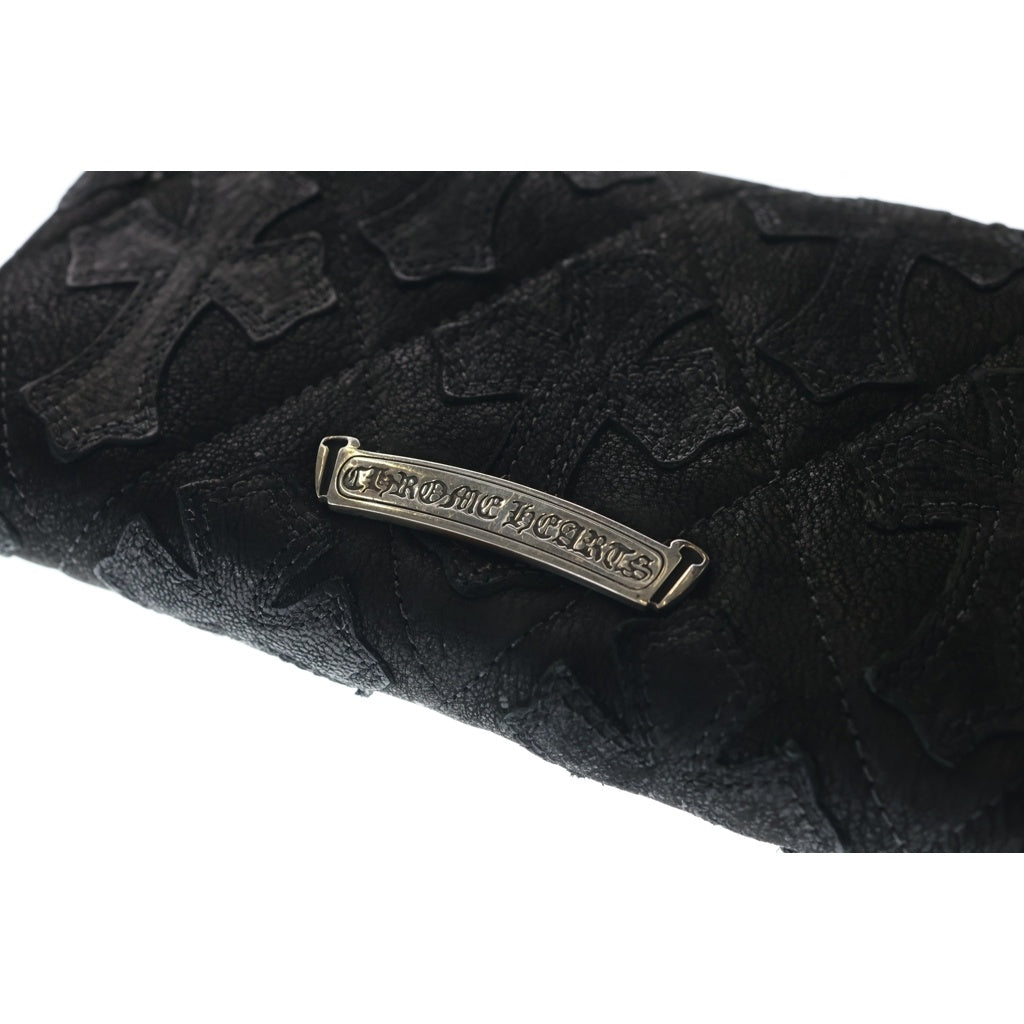 CHROME HEARTS(クロムハーツ) REC F ZIP QUILTED LTD セントバース限定 セメタリークロスキルティングレザー財布