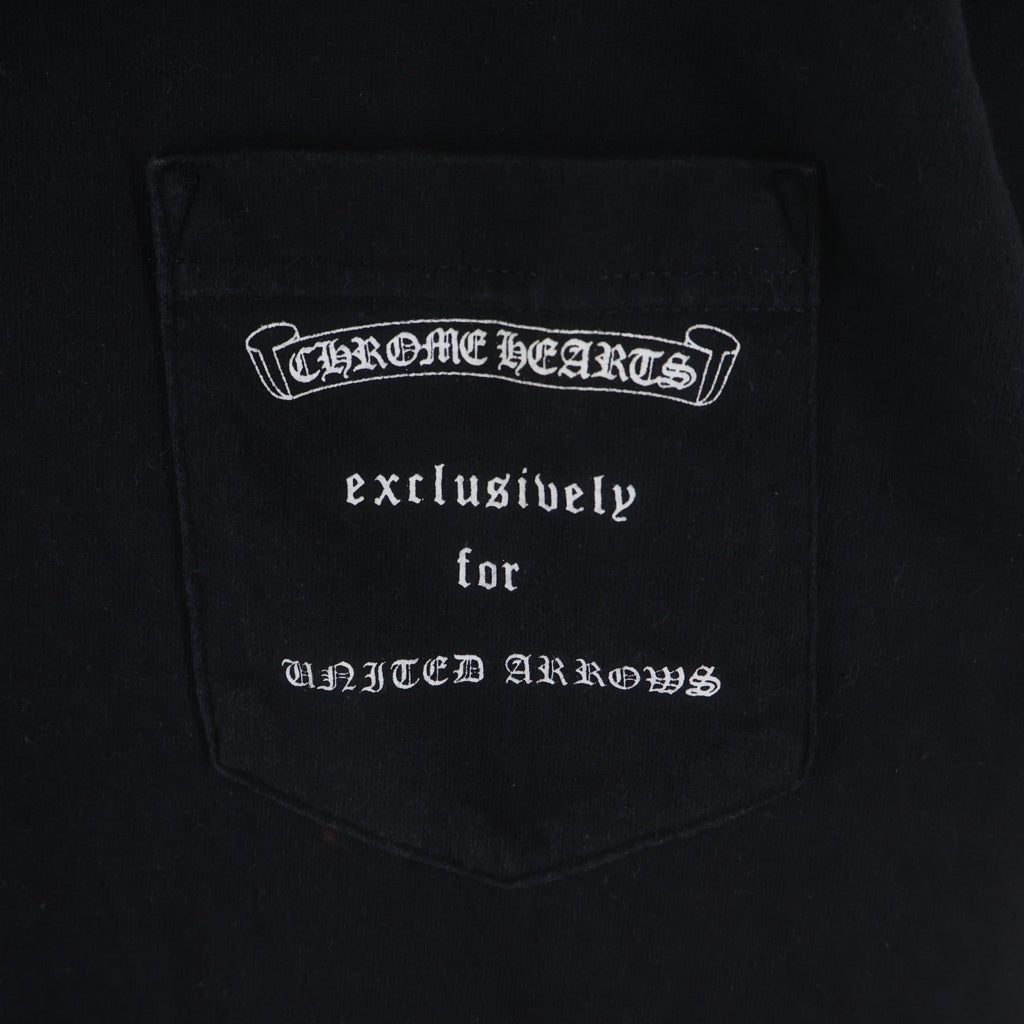 CHROME HEARTS(クロムハーツ) OLD ×UNITED ARROWS ユナイテッドアローズ ダガー クルーネック半袖Tシャツカットソー ブラック
