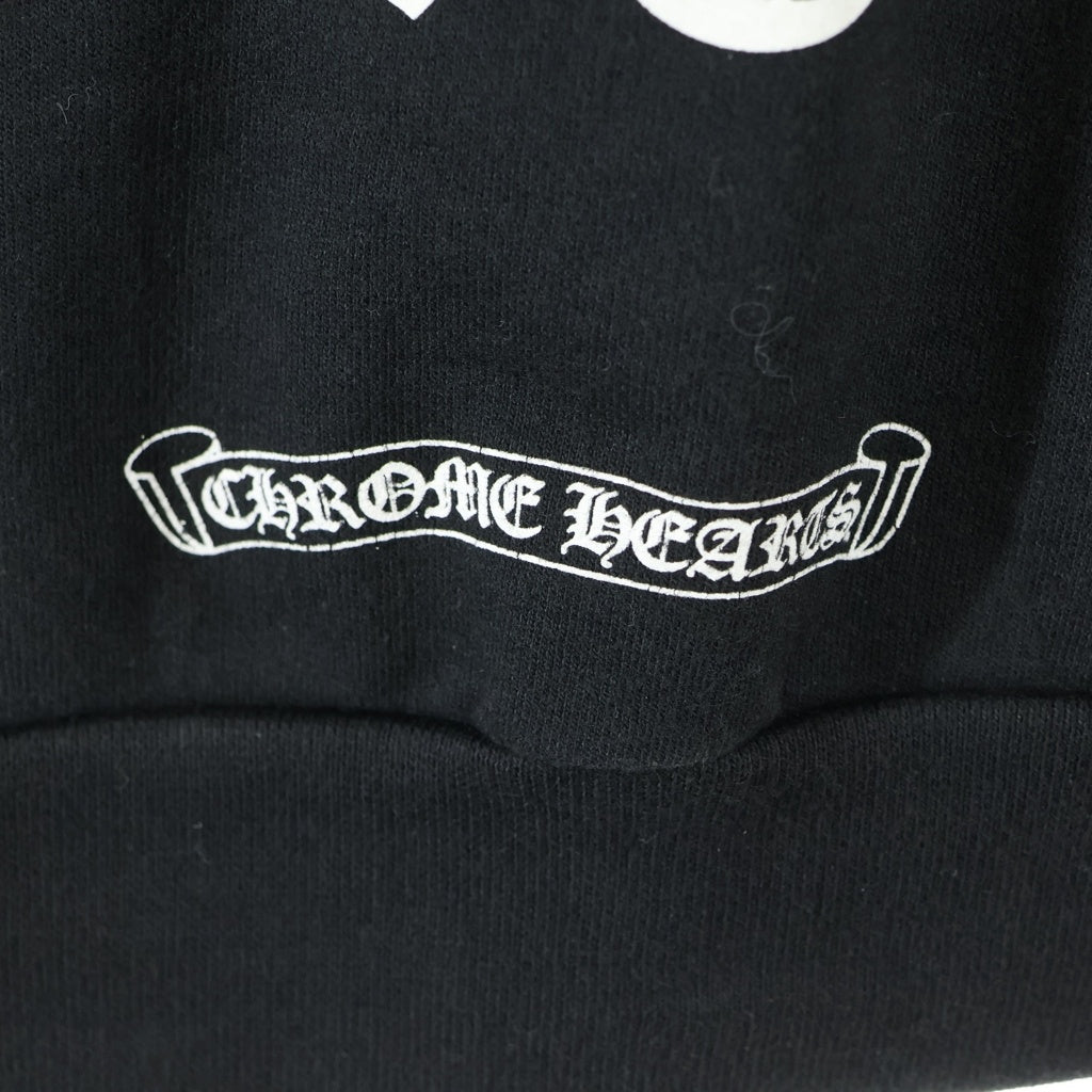 CHROME HEARTS(クロムハーツ) SWTSHRT HD ZIP LTD ラスベガス限定バックホースシュープリントジップアップパーカー ブラック