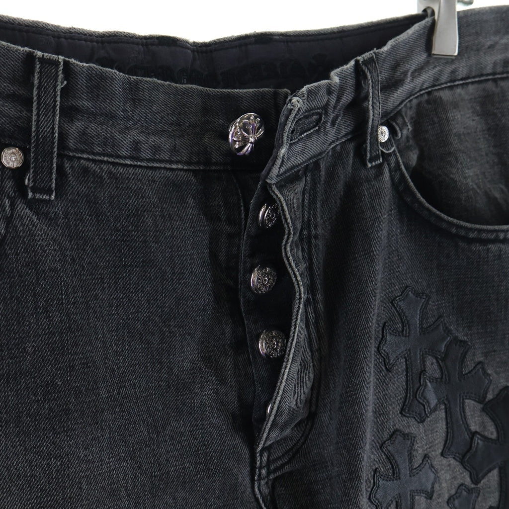 CHROME HEARTS(クロムハーツ) JEAN SL FLEURKNEE クロスパッチ付き